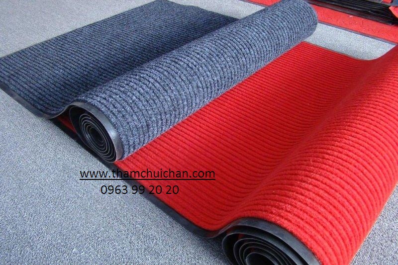 Thảm chùi chân sợi tổng hợp Thảm chùi chân sợi tổng hợp, đế cao su